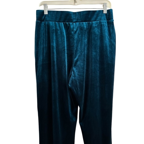 Rachel Roy Velvet Pull On Dark Green Teal Turquoise Pants Size M NWT - Picture 8 of 17